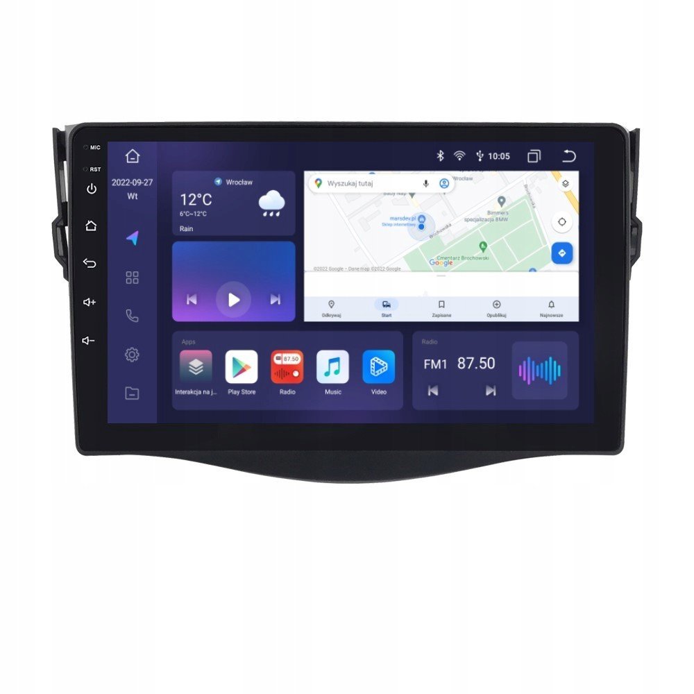 Rádio 2DIN Android Toyota RAV4 6/128GB Dsp Carplay