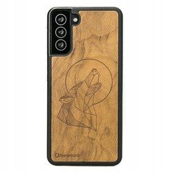 Dřevěné Pouzdro Na Samsung Galaxy S21 Fe Vlk Case