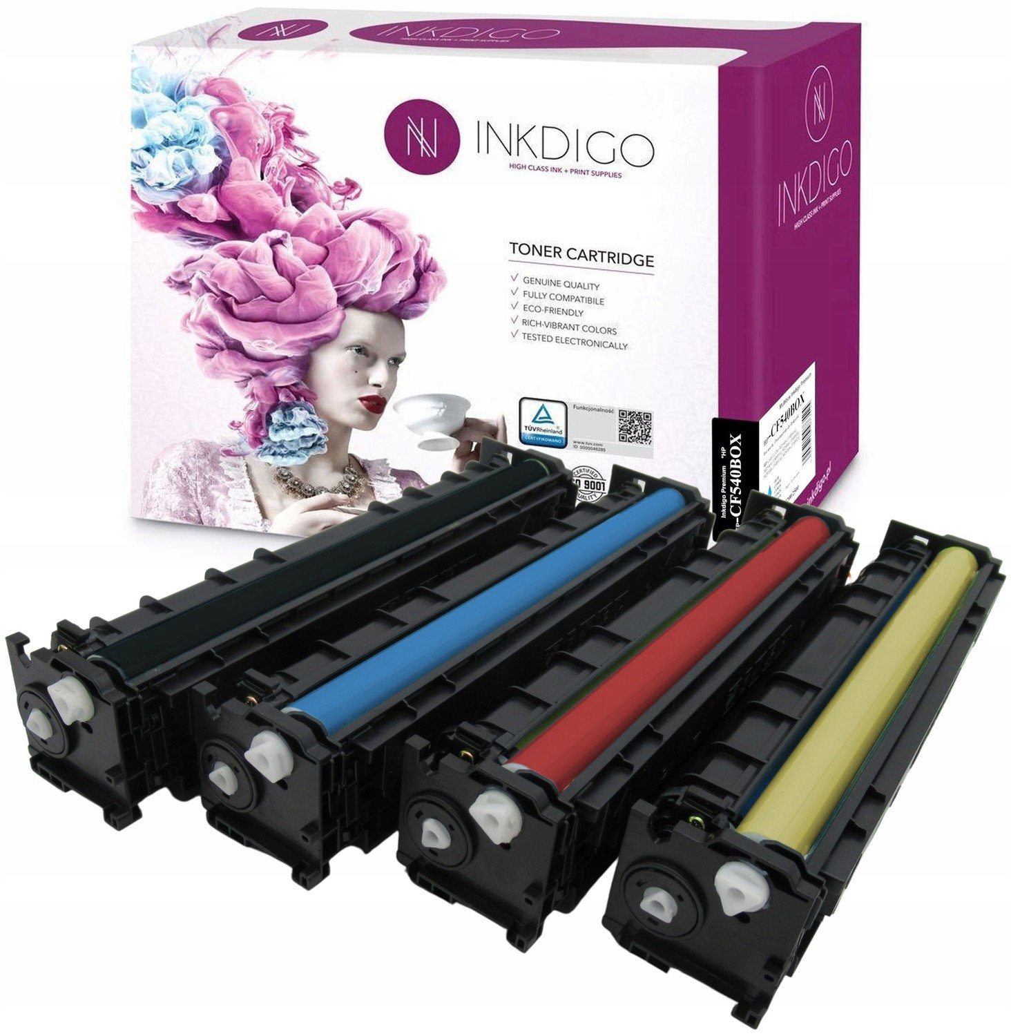 4x Toner Do Hp 203X CF540X M254nw M280nw M281fw XL