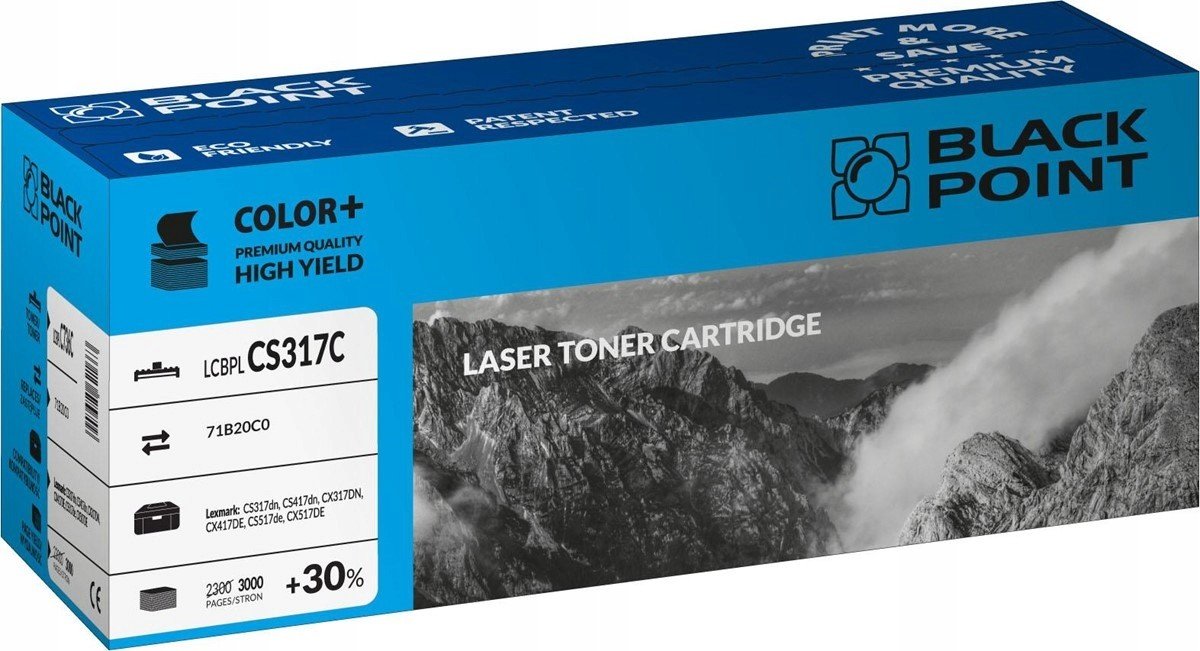 Toner Azurový Pro Lexmark CS317DN CS417DN CX317DN Nový