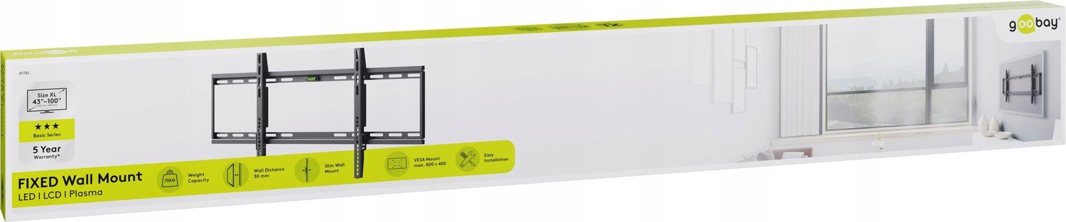 Držák Tv Goobay Basic Fixed XL 43