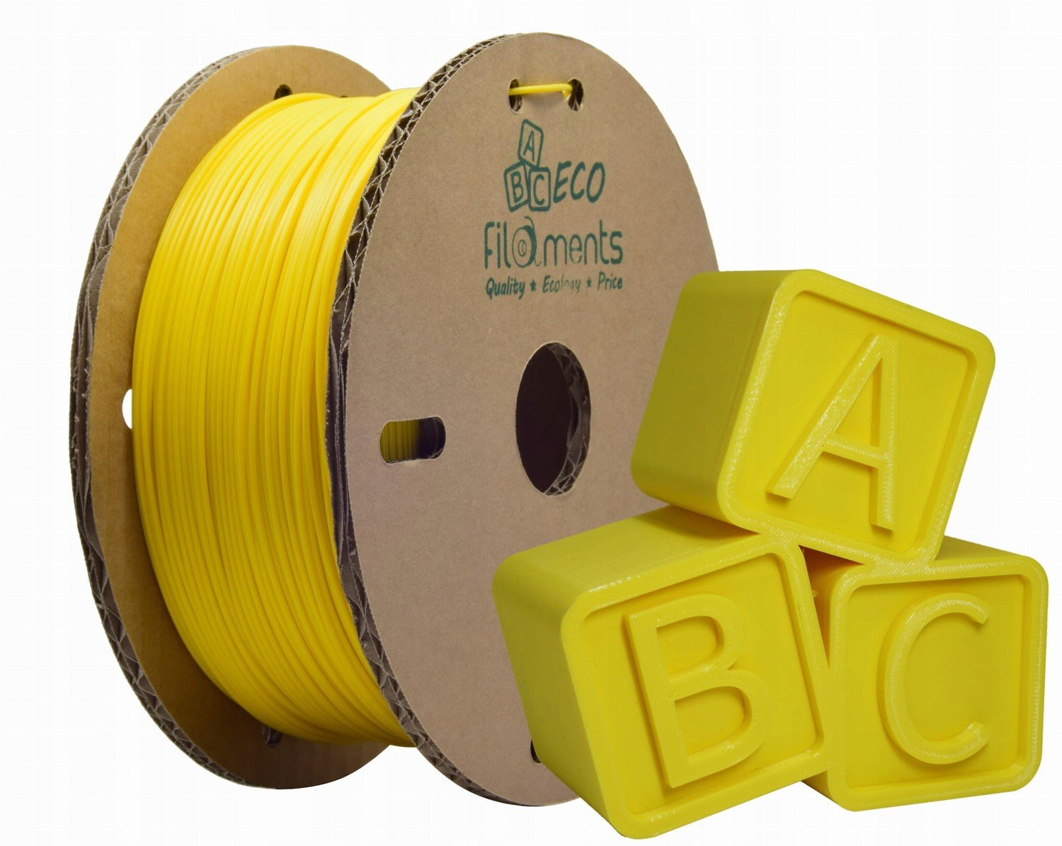 Filament Abc Eco Filaments Pla Žlutá 1kg 1,75mm