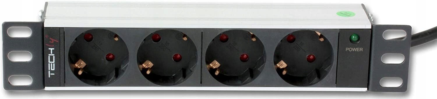 Zásuvková Lišta Rack 10 1U 4X Schuko 1,8M