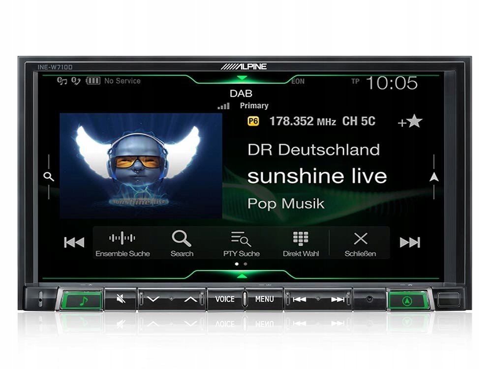 Alpine iLX-702D Rádio Android Auto iPhone CarPlay