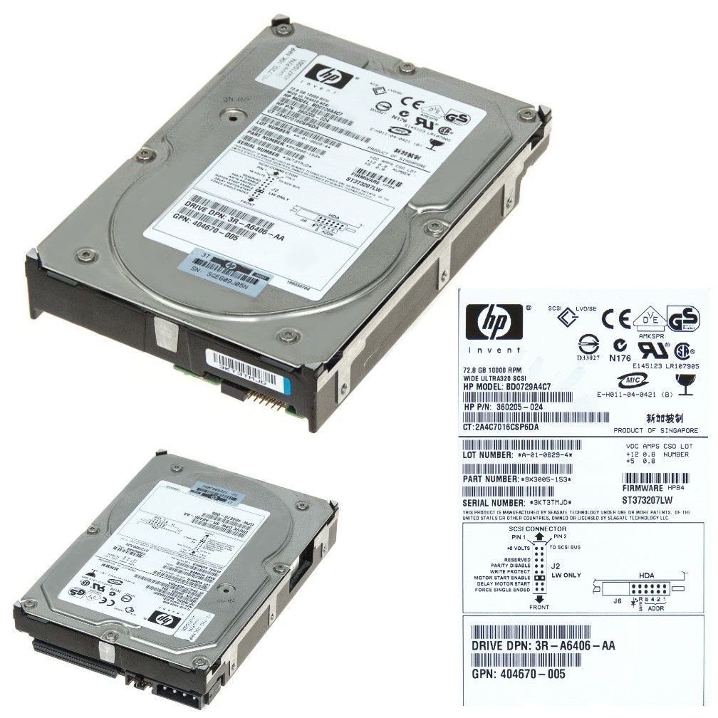 Disk Hp BD0729A4C7 72GB 10K U320 68-PIN