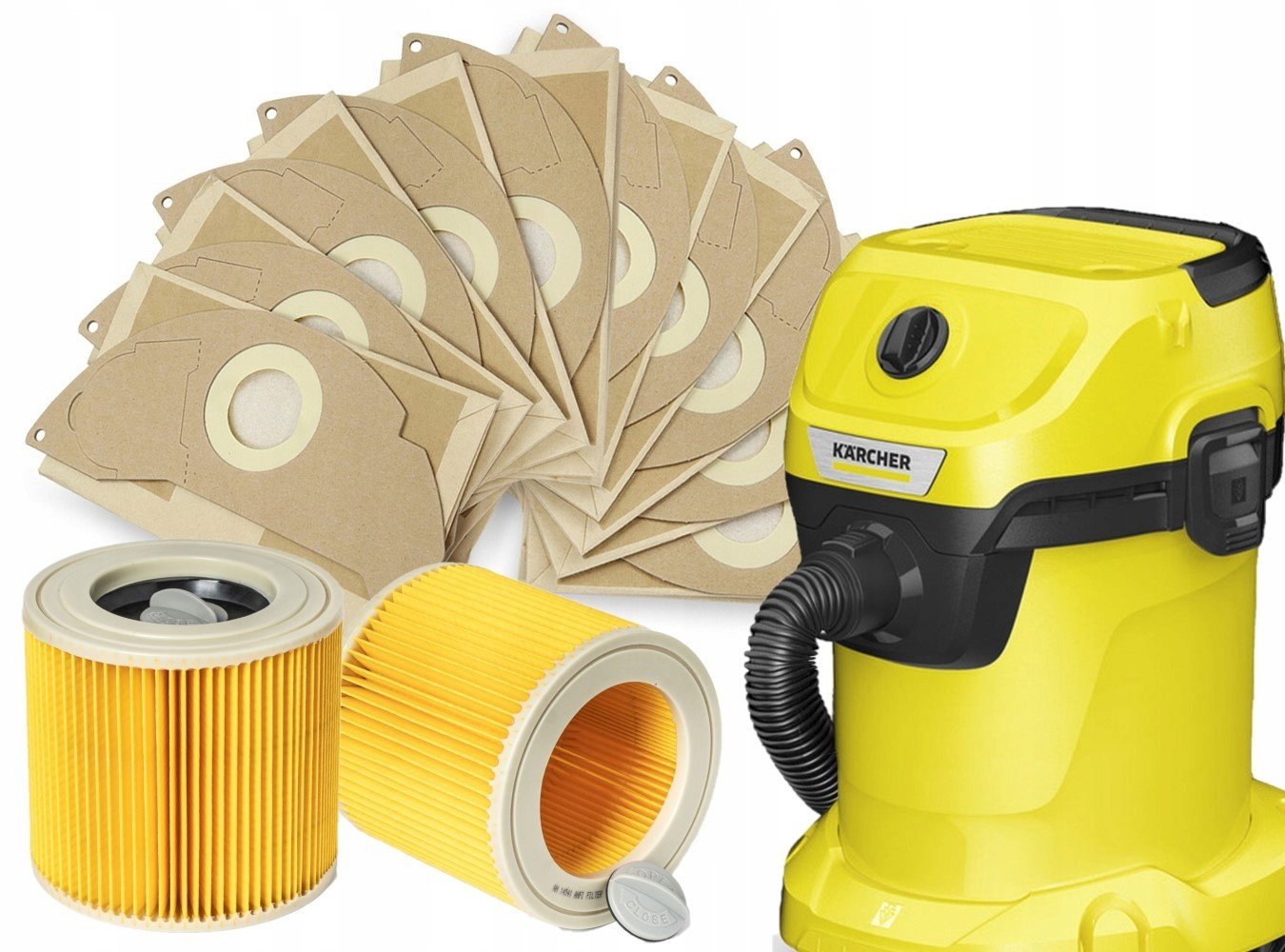 10x Tašky Filtr Pro Karcher MV2 WD2 A2004