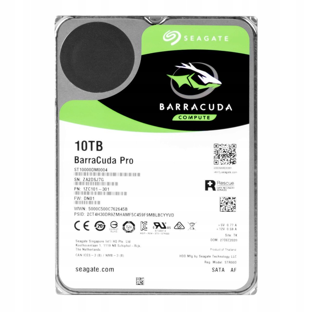 Seagate 10TB 7.2K Sata III 3.5'' ST10000DM0004
