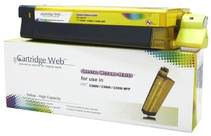 Toner Cartridge Web Yellow Oki C5800 náhradní
