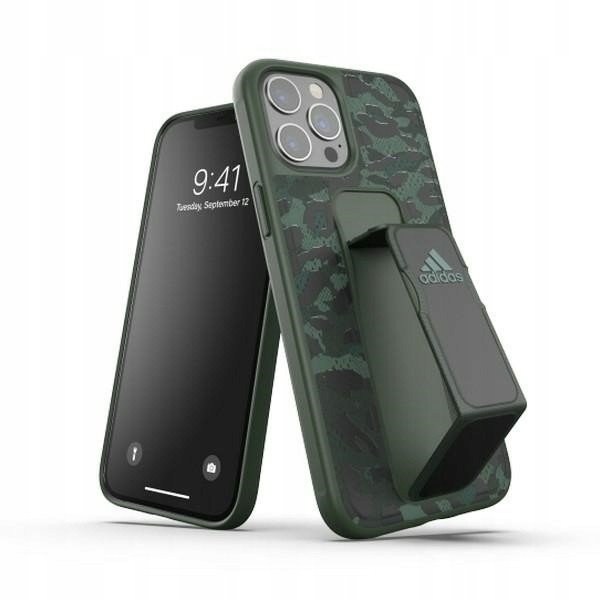 Adidas Sp Grip Case Leopard iPhone 12 Pro Max v šedé barvě