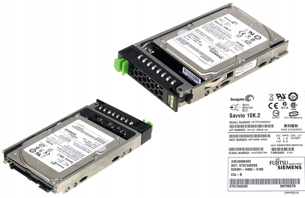 Fujitsu A3C40086402 73GB Sas 10K S26361-H982-V100