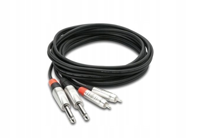 Hosa Cable Interconnect Pro 2x Ts 6,35mm -2x Rca