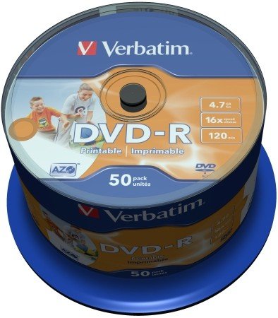 Verbatim Dvd-r Photo Printable ks 50 Wawa non ID