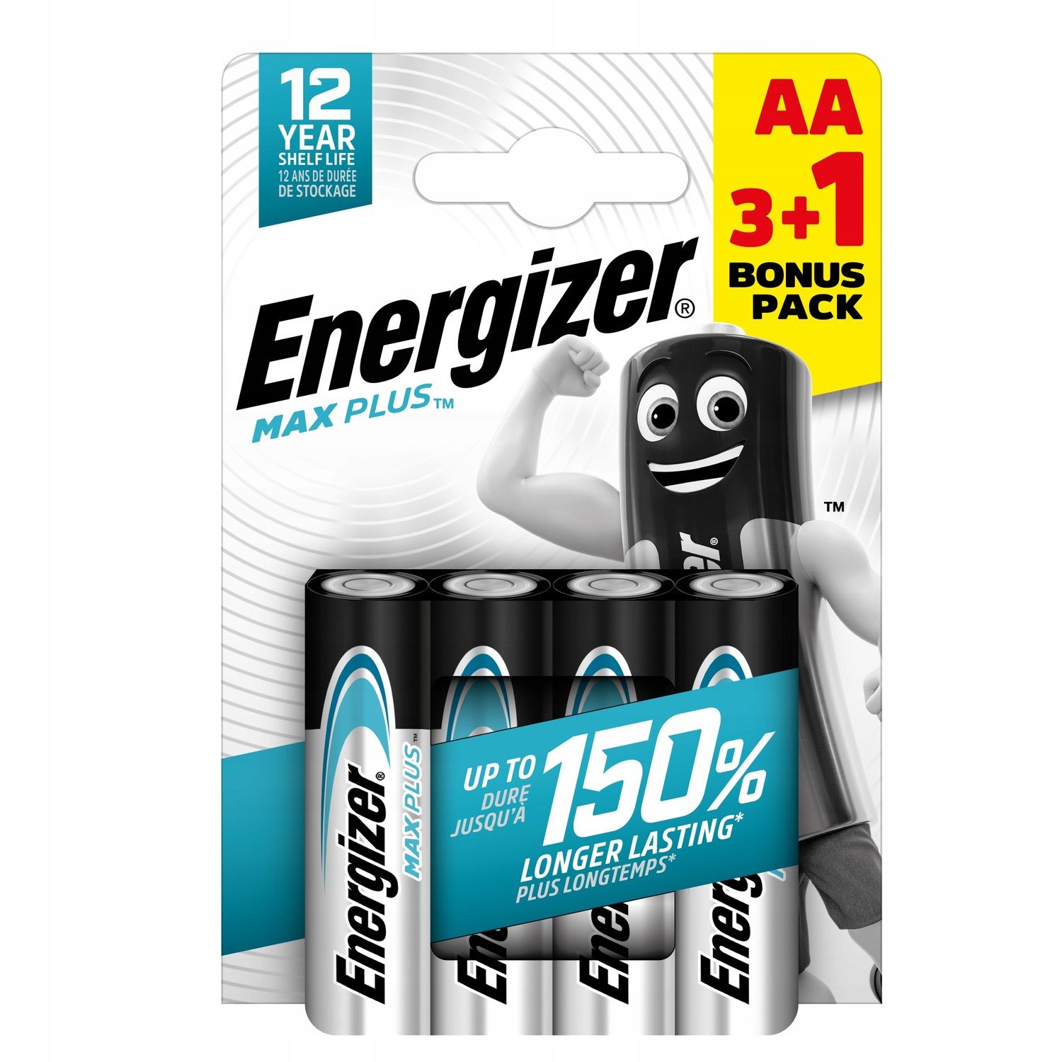 Energizer Baterie Max Plus Aa LR6 3+1 ks