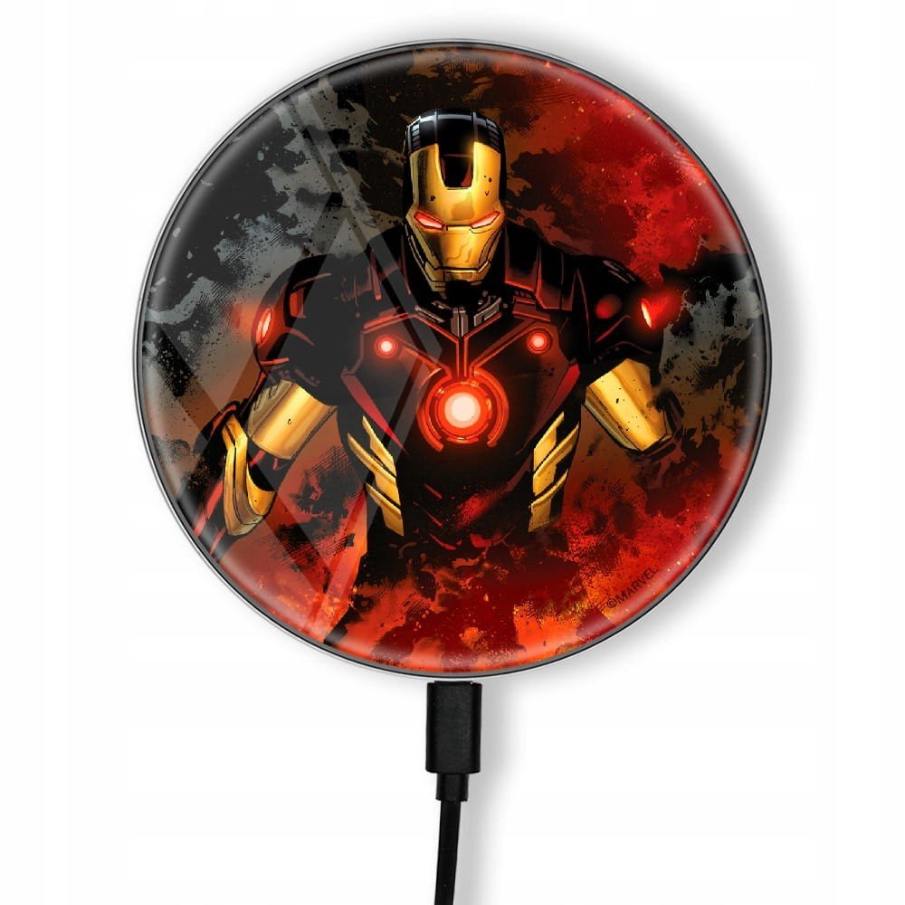 Indukční nabíječka Iron Man Marvel licenční