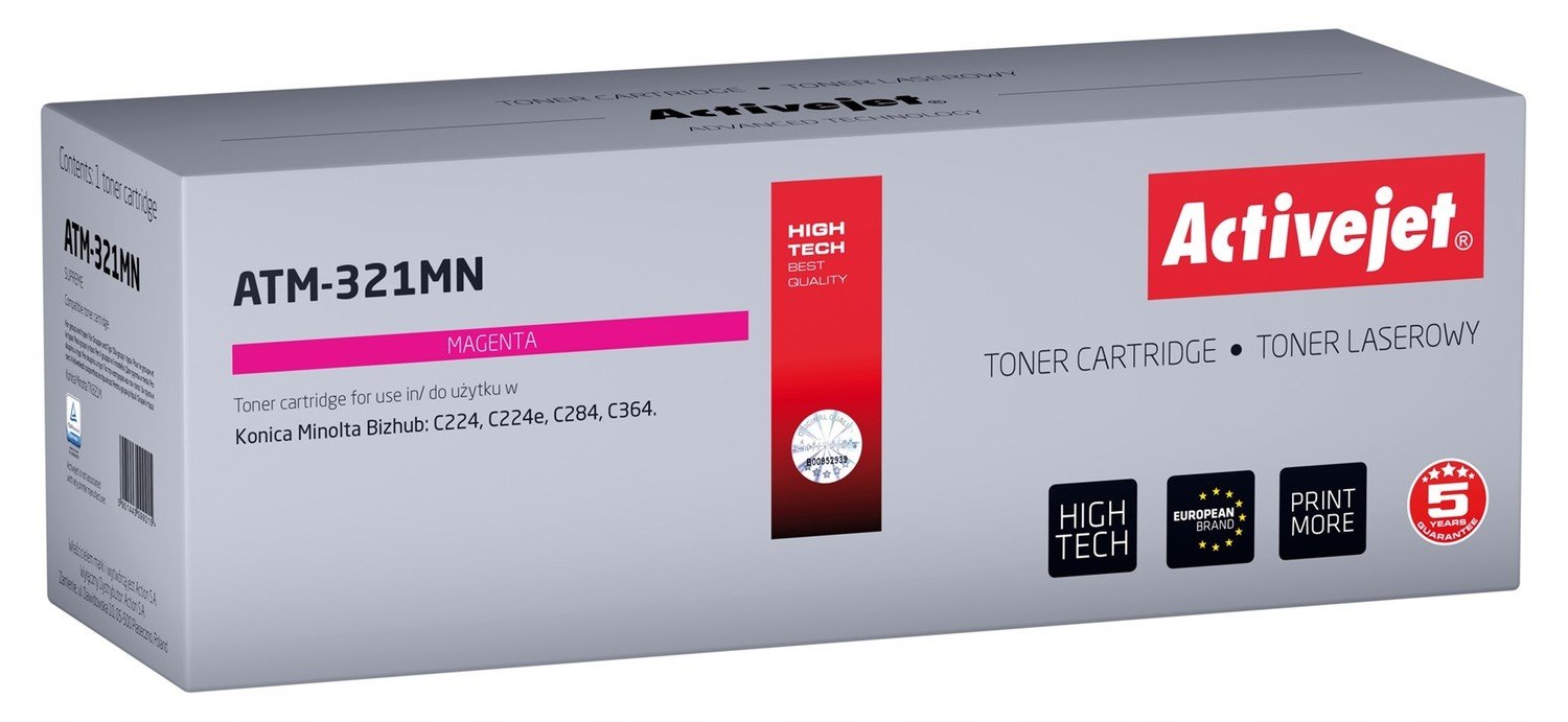 Toner ActiveJet ATM-321MN pro Konica magenta TN321M