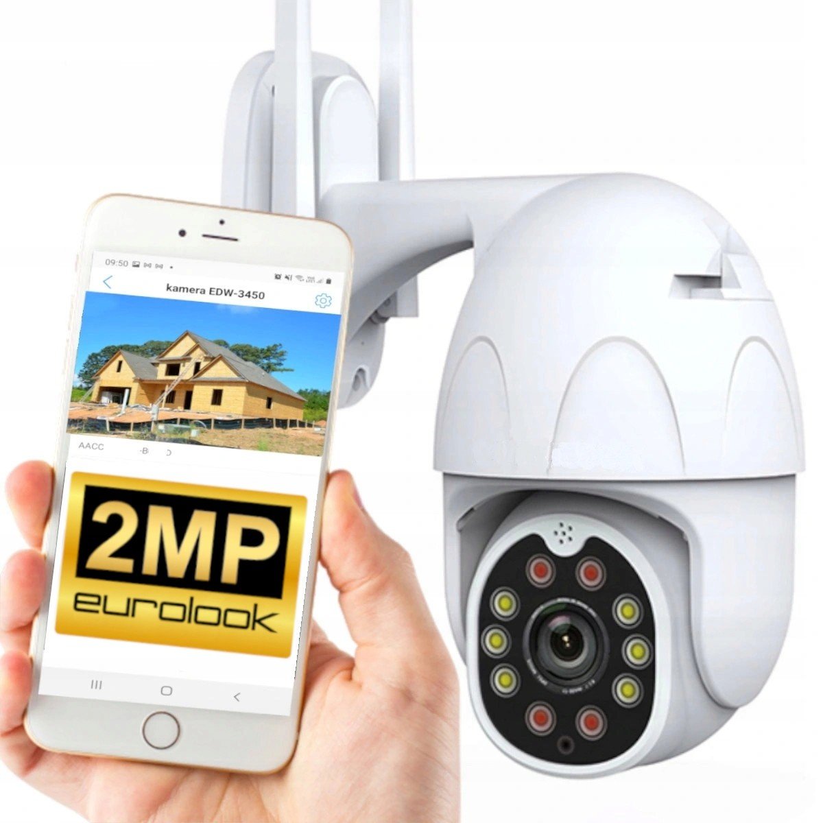 Venkovní kamera Otočná WiFi 4 x Zoom Sledování