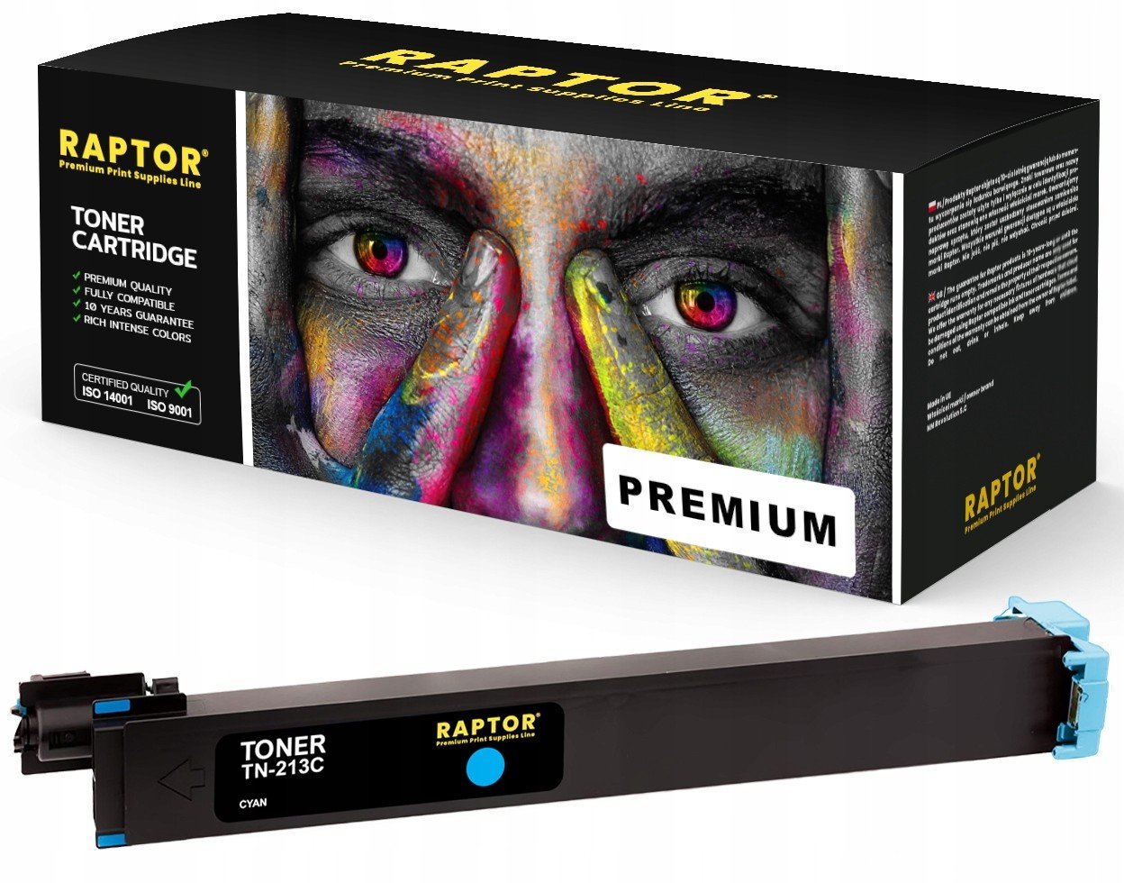 Toner pro Konica Minolta Bizhub C203 C253 TN213 Cy