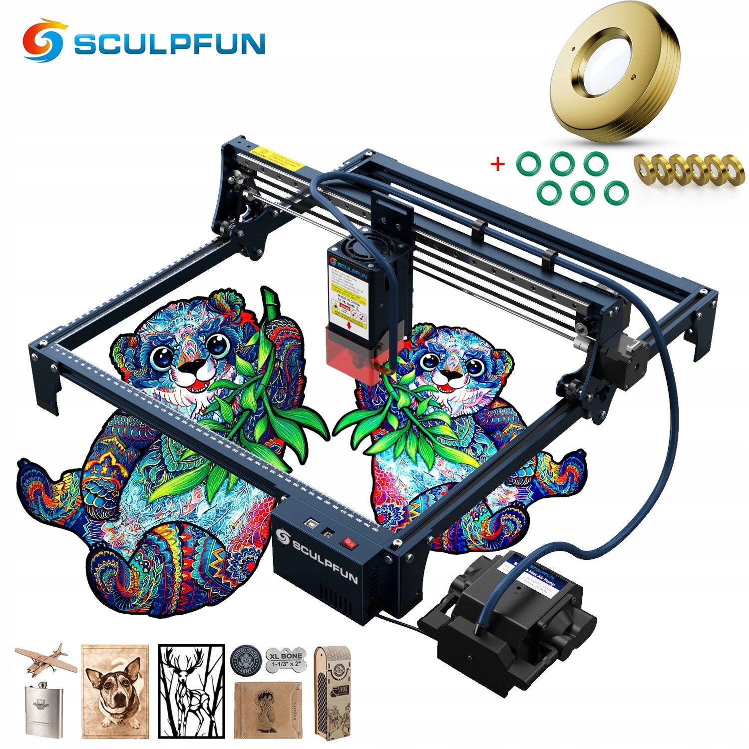 Laserové gravírování +6 Objektiv Sculpfun S30 Pro Max