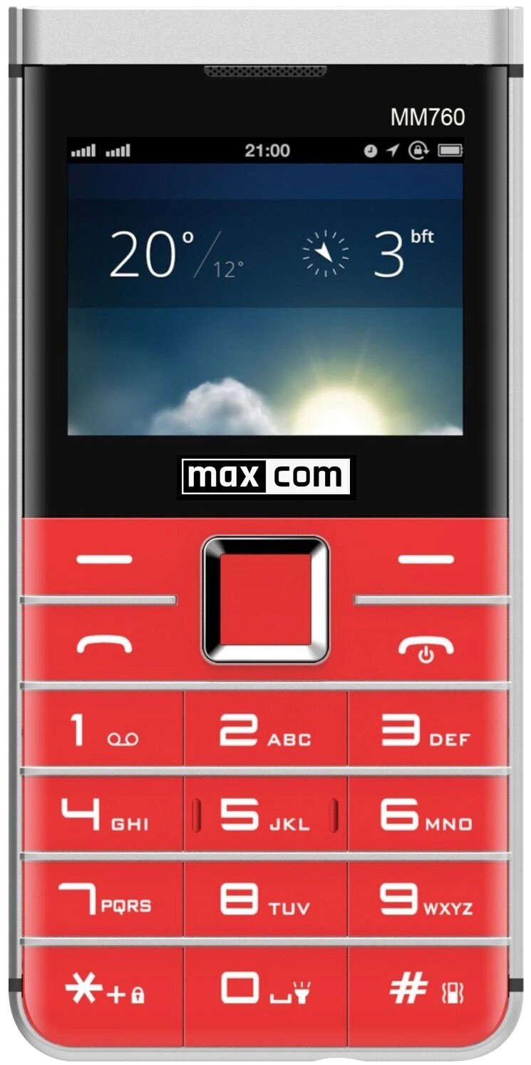 Mobilní telefon Maxcom Comfort MM760 červený