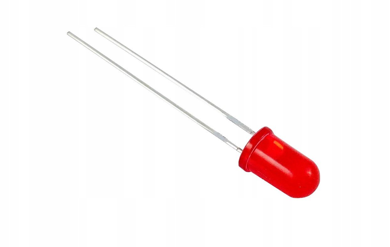 10x Led diody 5mm barva červená (10 kusů)