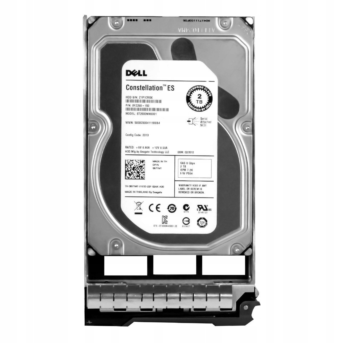 Dell 067TMT 2TB 7.2k 64MB SAS-2 3.5'' ST2000NM0001