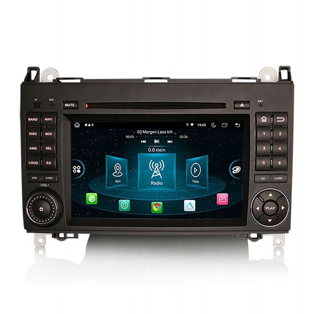 Rádio 2DIN Android Mercedes Vito Dsp Carplay Lte