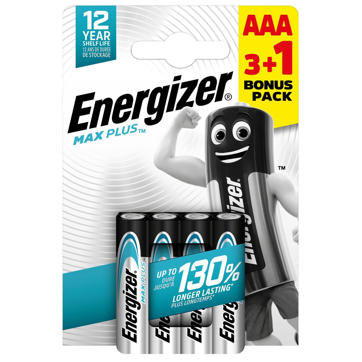 Energizer Baterie Max Plus Aaa LR03 3+1 ks