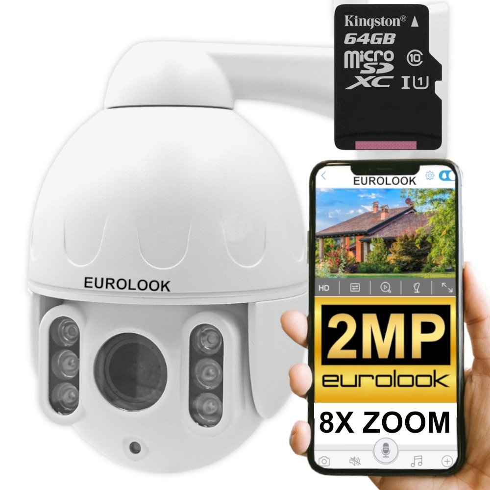 WiFI kamera otočná 2MPx bezdrátová Zoom Alarm