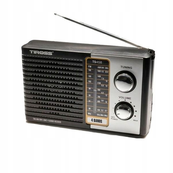Rádio přenosné Tiross Am Fm Sw Síťové a bateriové