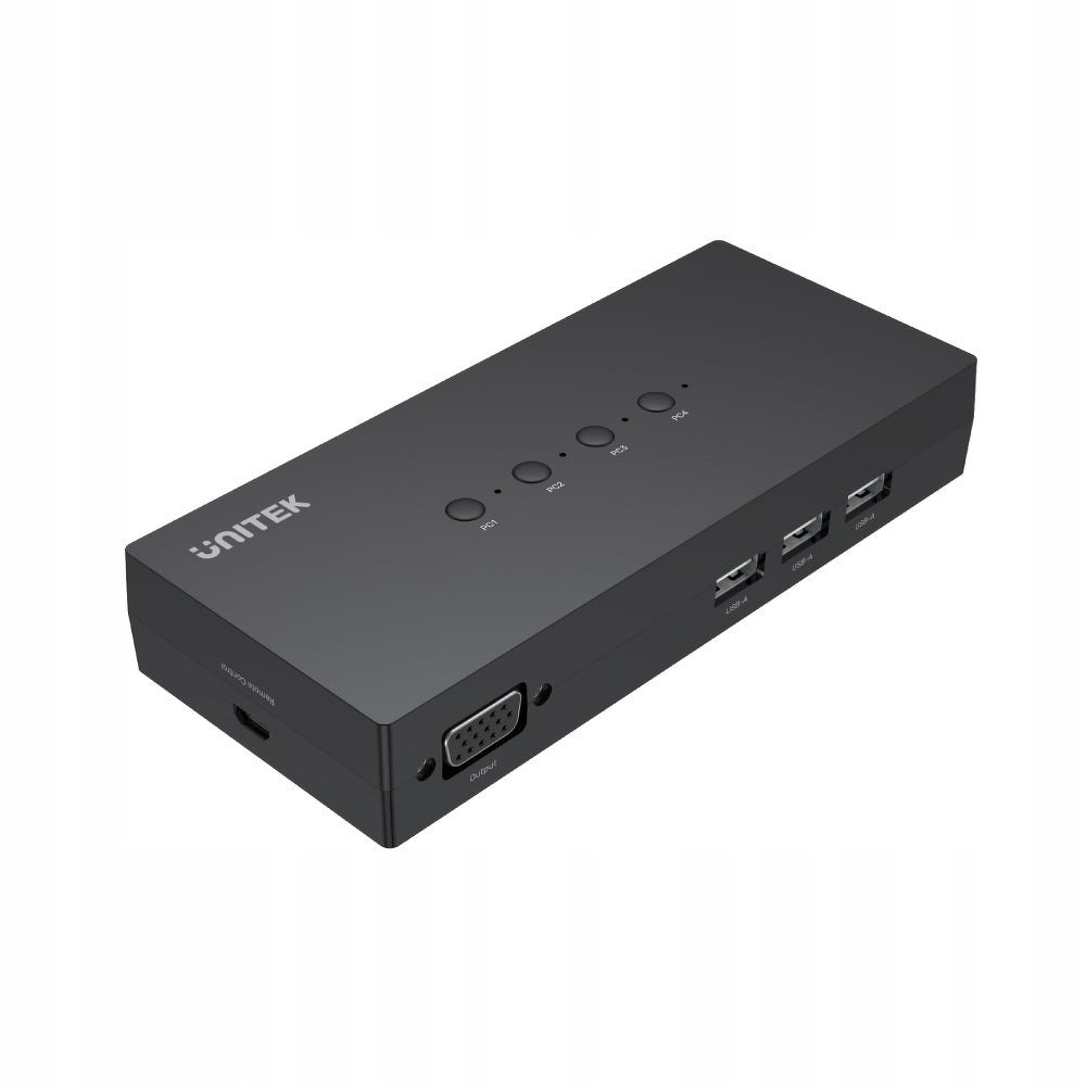 Kvm přepínač Unitek 4-in 1-out 4x Vga 3x Usb-a