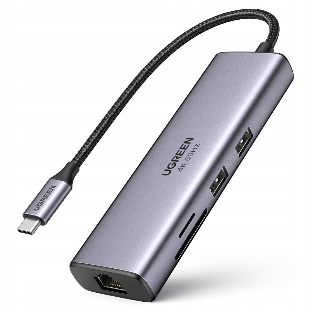 Ugreen 7v1 multifunkční Usb typ C Hub 2x Usb 3