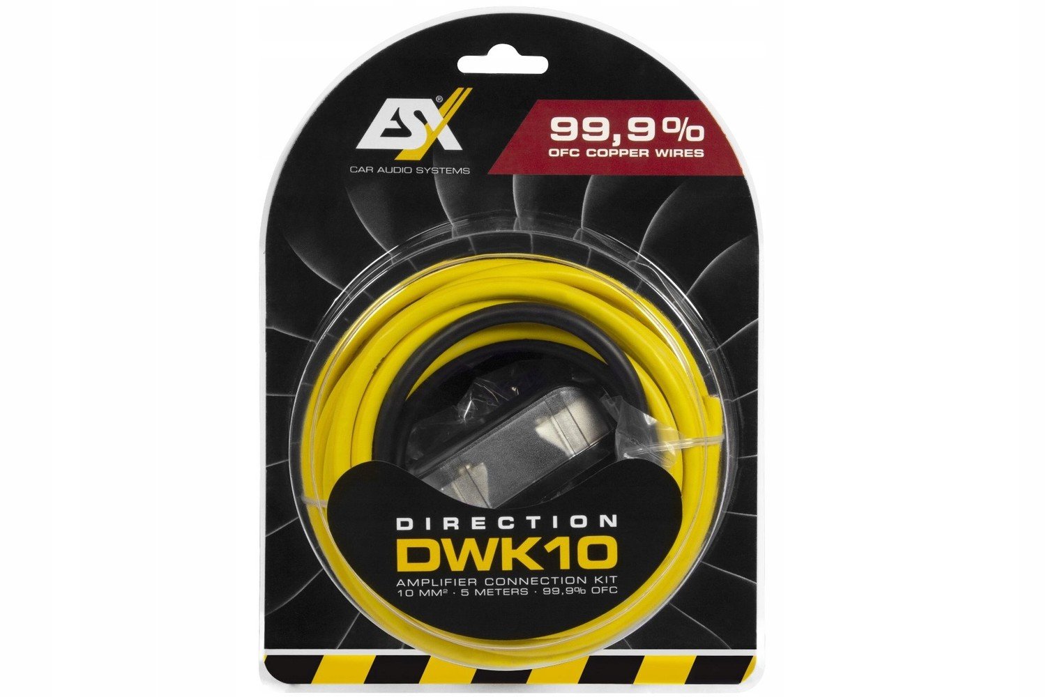 Esx DWK10 Sada kabelů pro 10mm2 Ofc zesilovač