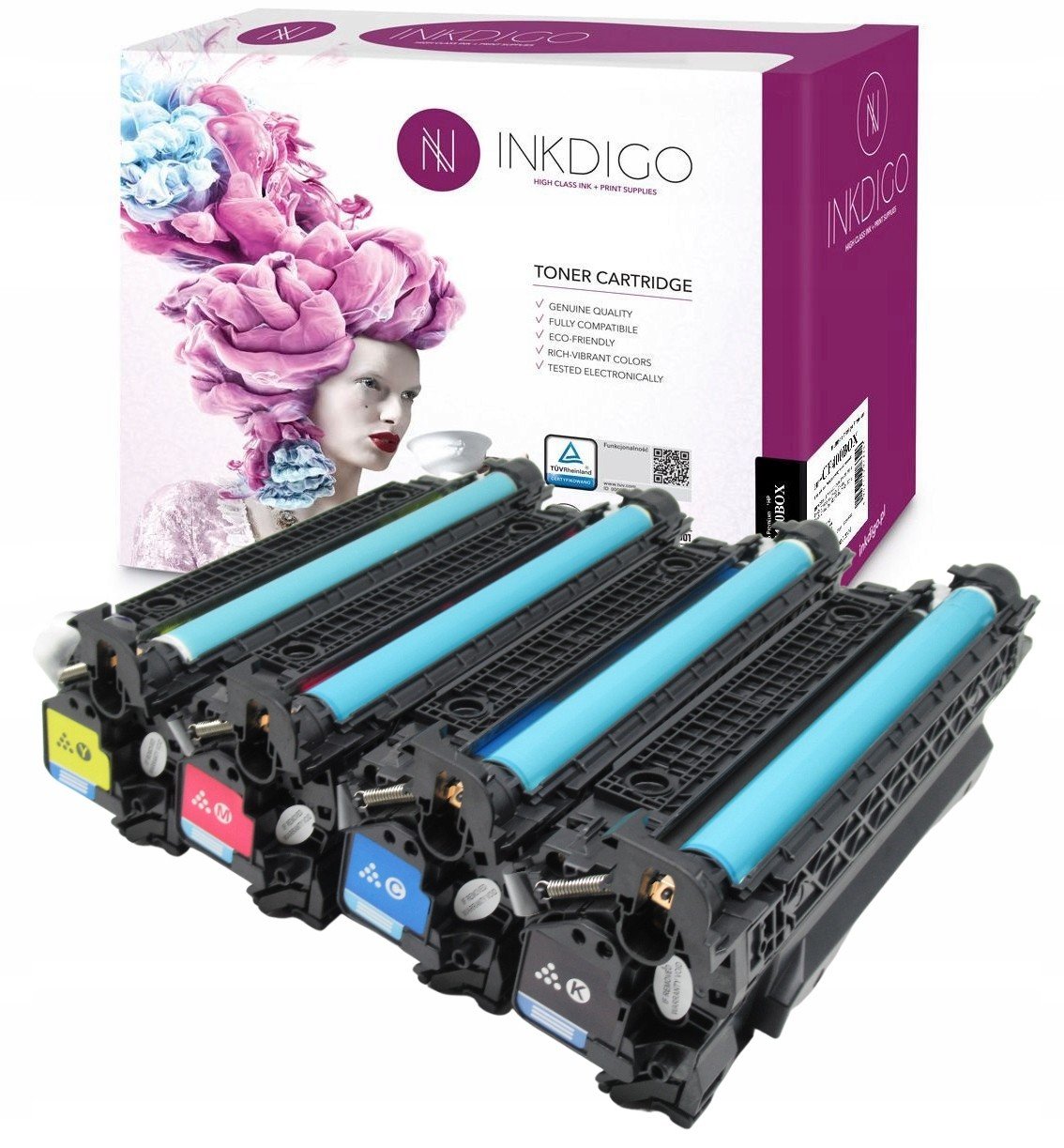 4x Tonery Do Hp M570 M575 M551 CE400X Sada Cmyk