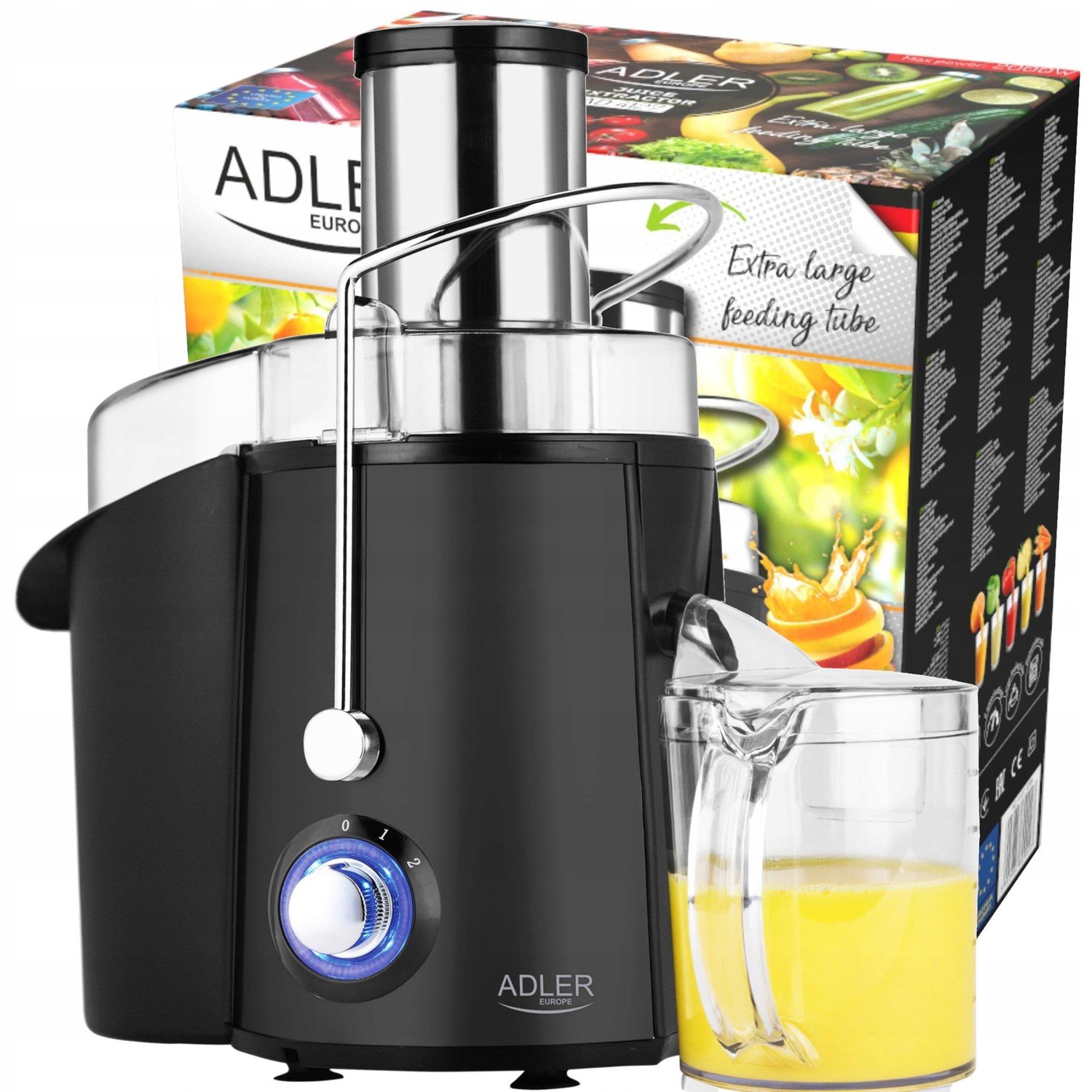 Vysokootáčkový Odšťavňovač 2000W Adler AD4127