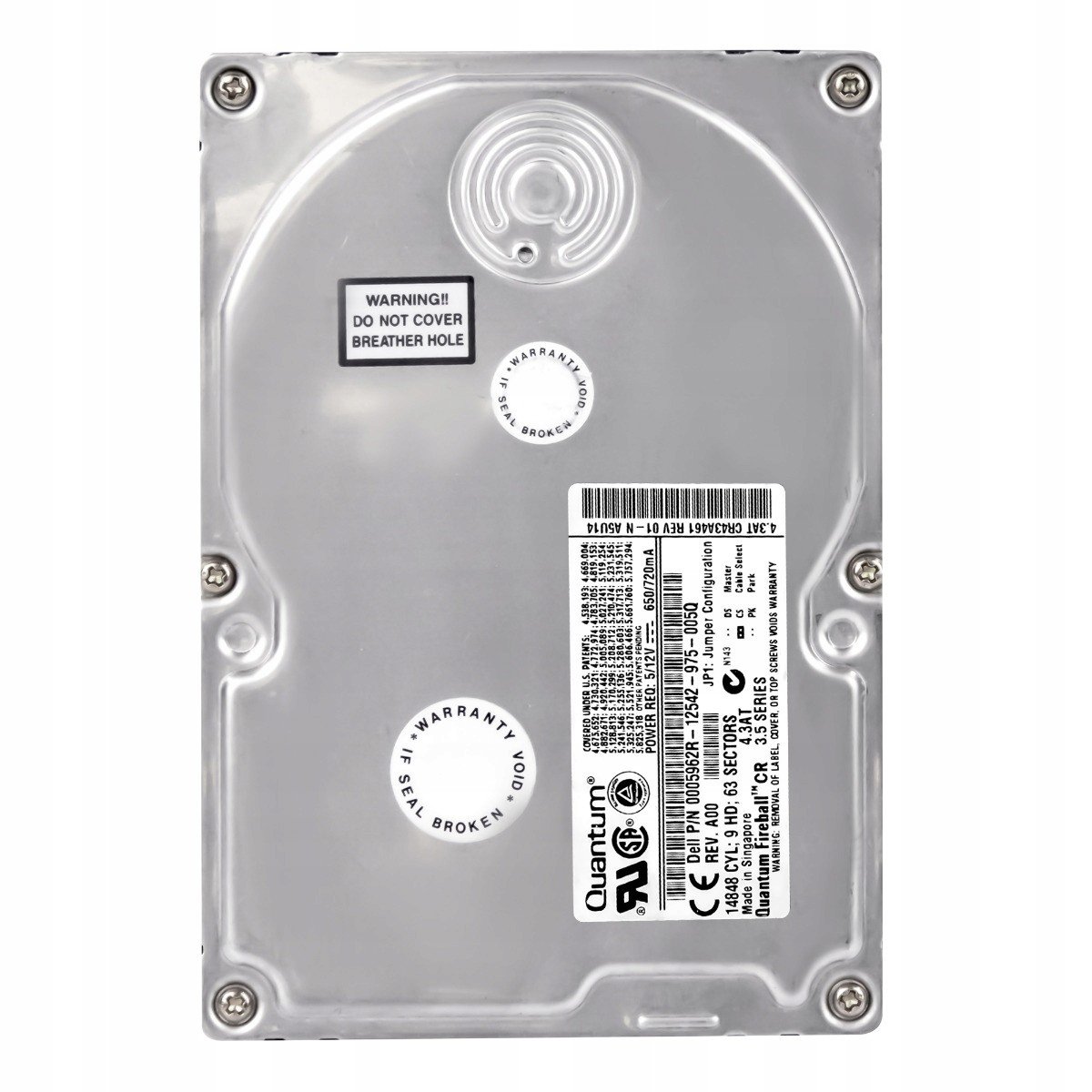 Dell 0005962R 4.3GB 5.4K Ata 3.5'' CR43A461