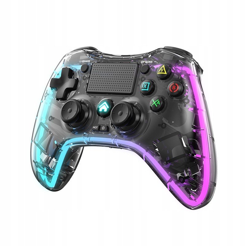 Kontroler Pad Bezdrátový PS3 PS4 Pc Rgb Neon