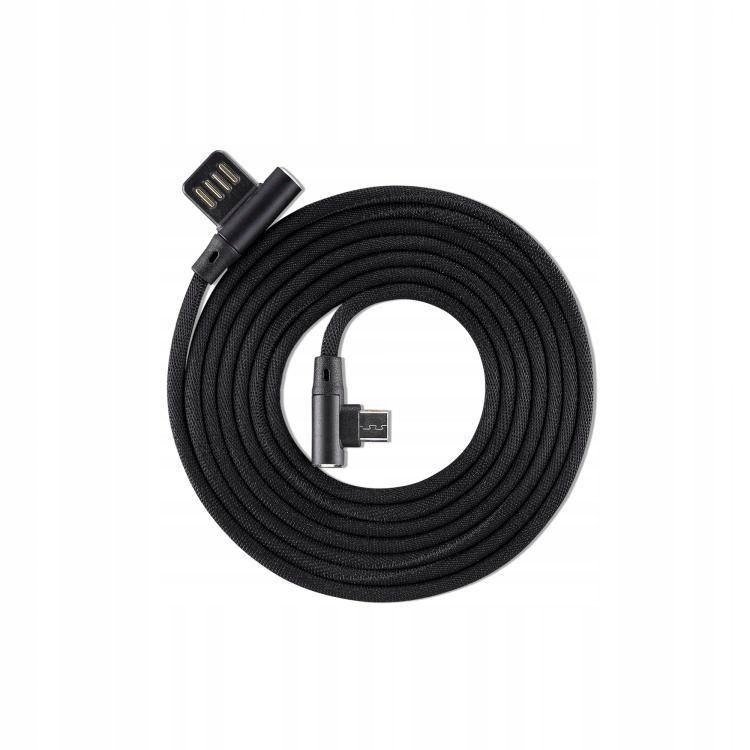 Sbox MicroUSB kabel USB-MICRO-90 1,5m 90° černý