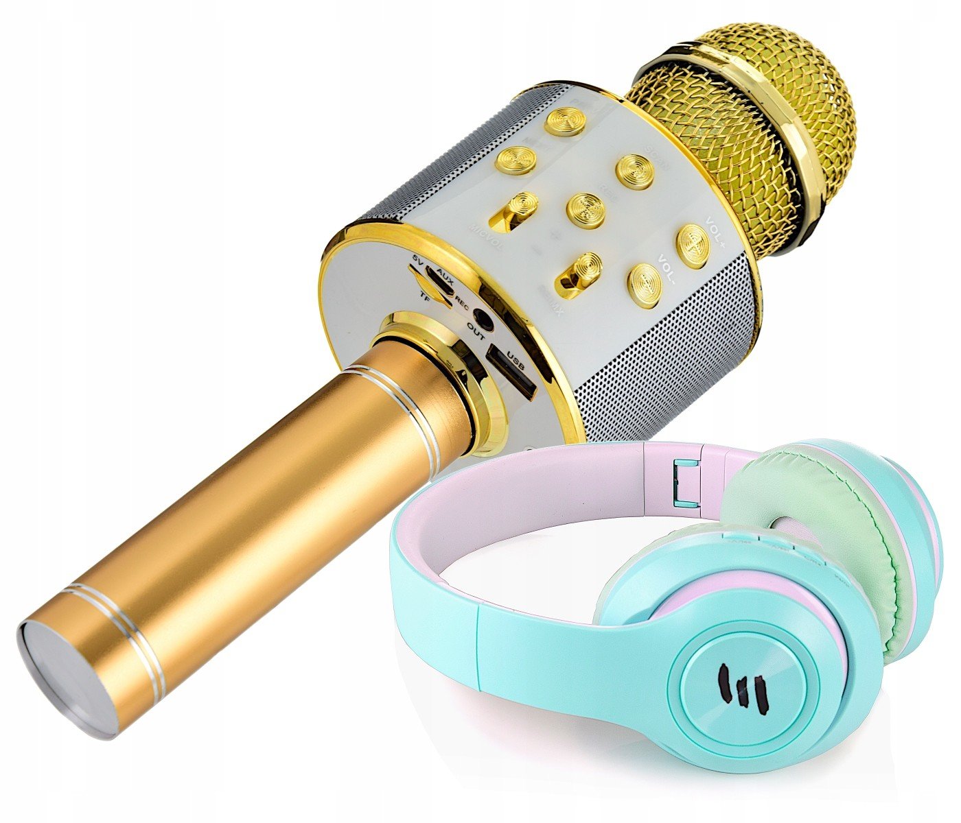 Karaoke Set DMX Sluchátka+mikrofon Bluetooth