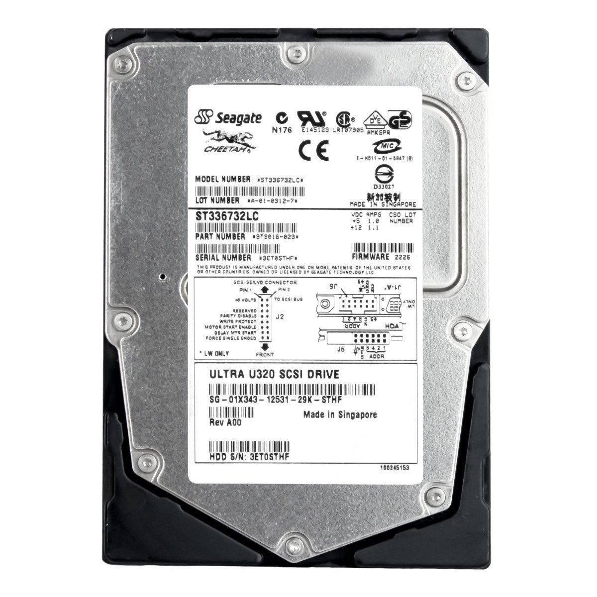 Dell 01X343 36GB 15K Scsi U320 3,5'' ST336732LC