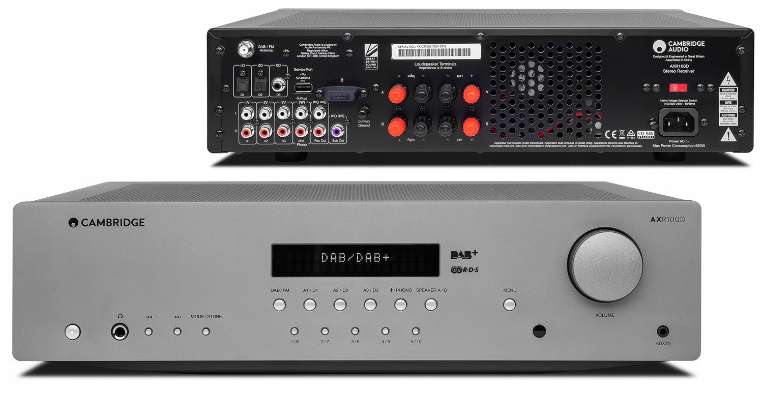 Cambridge Audio AXR100D Stereo Dab+/fm zesilovač