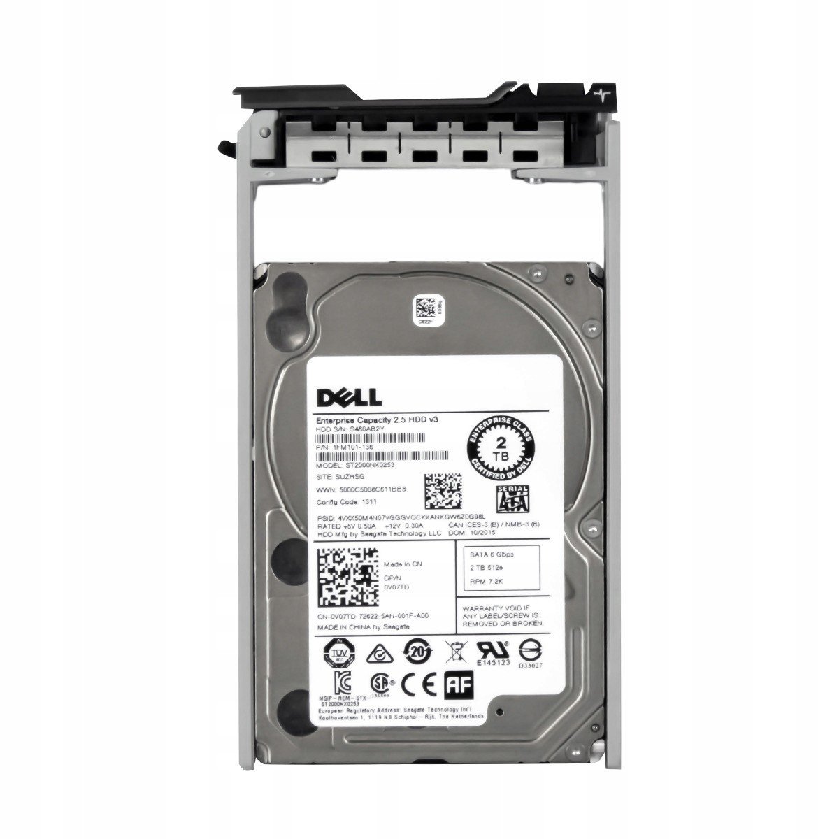 Dell 0V07TD 2TB 7.2K Sata III 2.5'' ST2000NX0253