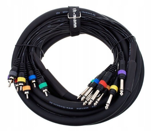 Multicore kabel Jack 6,3 mm Rca 5 m