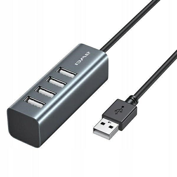 Hub Awei CL-122 4xUSB-A/USB-A černá/černá