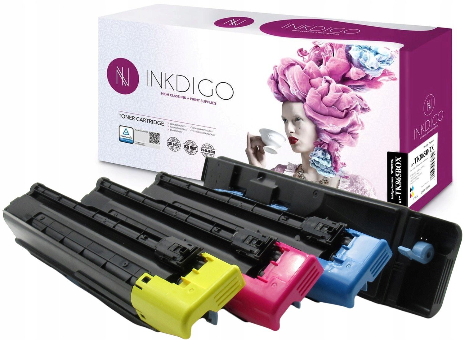 Sada Tonerů Pro Kyocera TK-865 250ci 300ci Cmyk