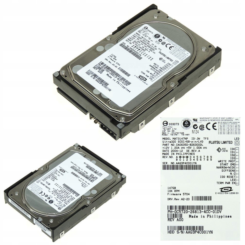Dell 0C5720 147 Gb Scsi 10 000 ot./min 3,5 8 Mb