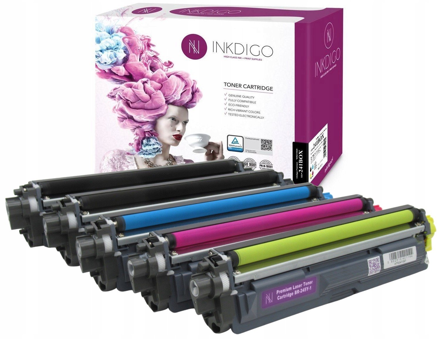 5x Toner náhradní TN241 TN245 pro Brother HL-3140