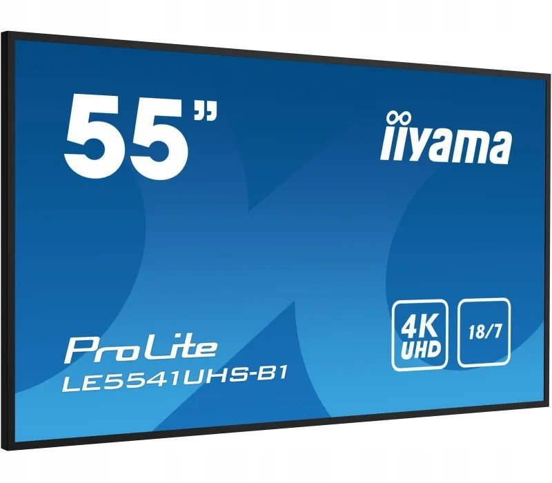 Monitor iiyama 55' Ips Led, 4K, 18/7 1xVGA, 3xHDMI