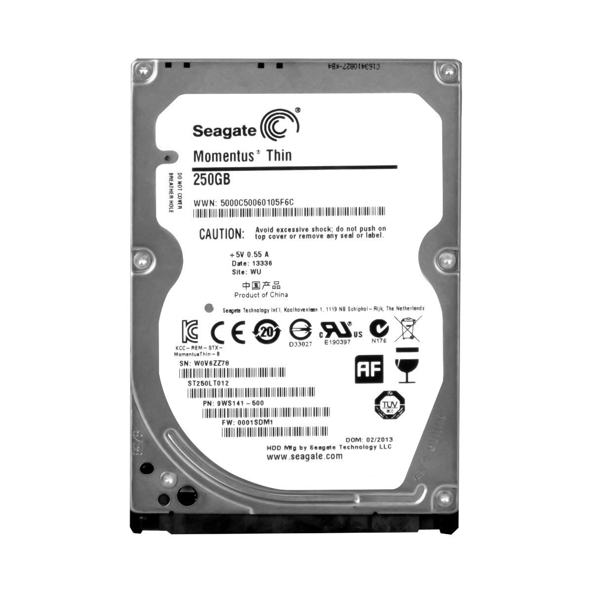 Seagate 250GB 5.4K 16MB Sata II 2.5'' ST250LT012