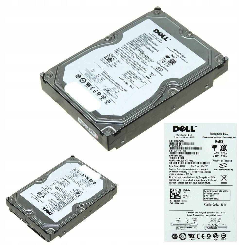 Dell 0CX424 250GB Sata 7200RPM 3.5