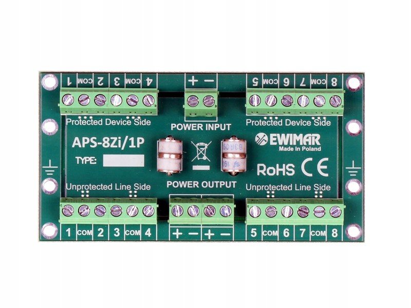 Zabezpečení zabezpečovací ústředny APS-8Zi/1P